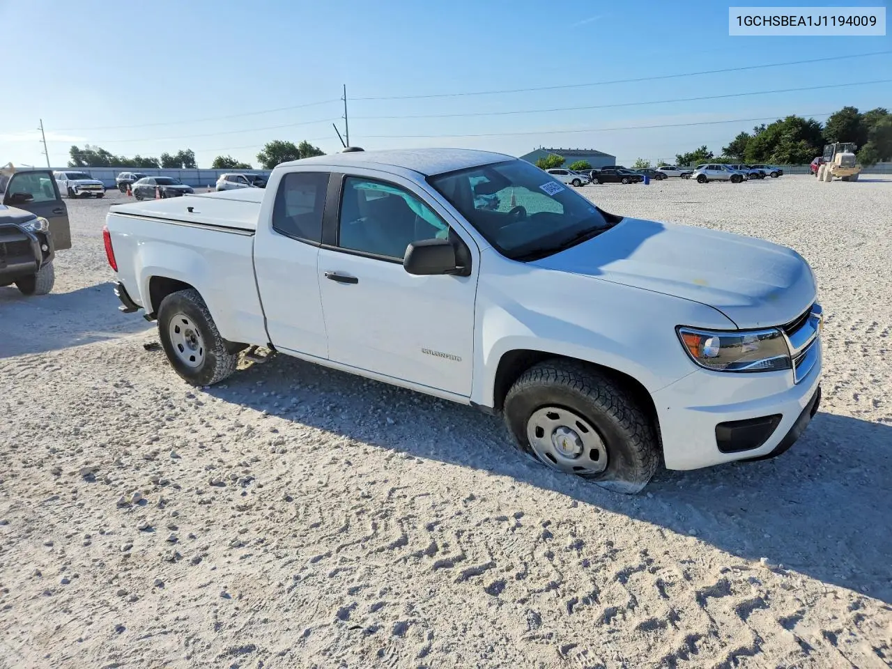 2018 Chevrolet Colorado VIN: 1GCHSBEA1J1194009 Lot: 60464286