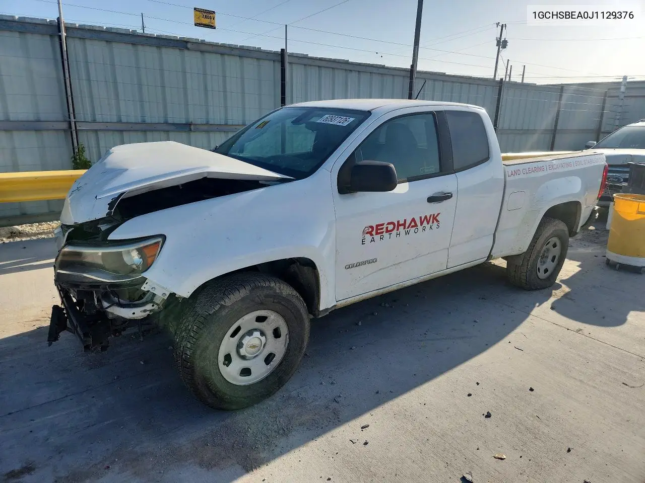 2018 Chevrolet Colorado VIN: 1GCHSBEA0J1129376 Lot: 60937126