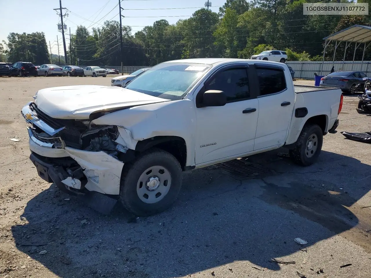 2018 Chevrolet Colorado VIN: 1GCGSBENXJ1107772 Lot: 61306536