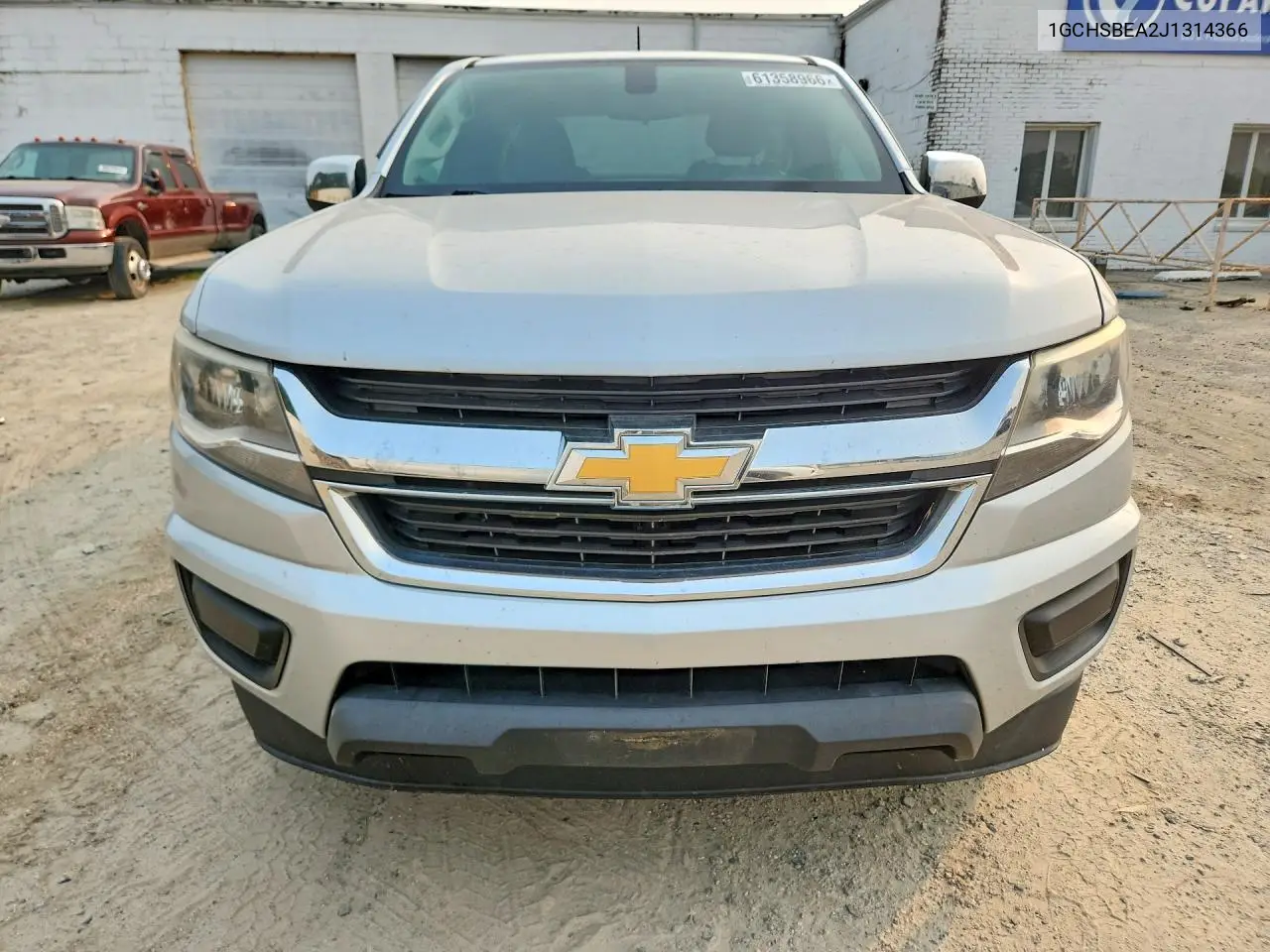 2018 Chevrolet Colorado VIN: 1GCHSBEA2J1314366 Lot: 61358966