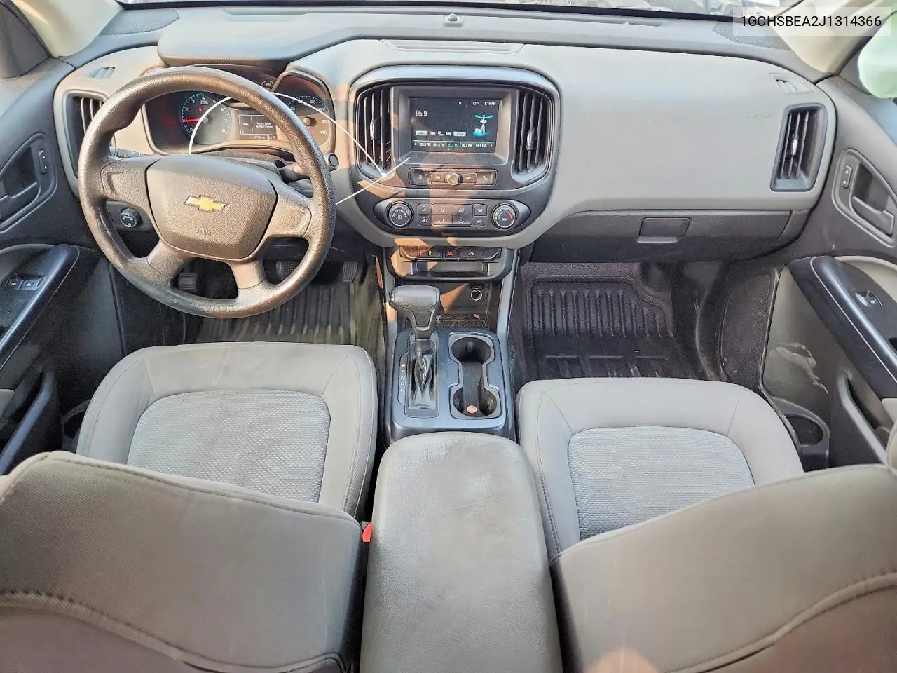 2018 Chevrolet Colorado VIN: 1GCHSBEA2J1314366 Lot: 61358966