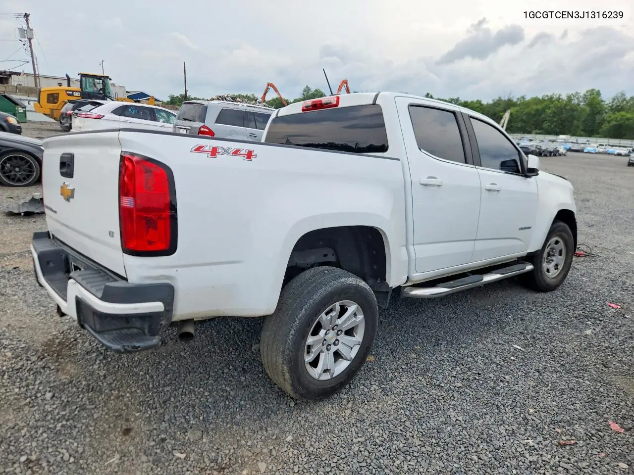 2018 Chevrolet Colorado Lt VIN: 1GCGTCEN3J1316239 Lot: 61837866