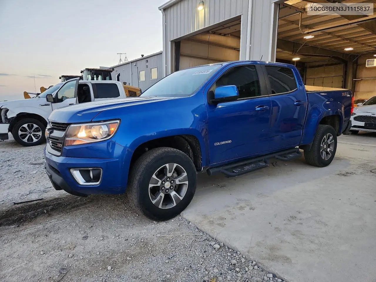 2018 Chevrolet Colorado Z71 VIN: 1GCGSDEN3J1115837 Lot: 61854976
