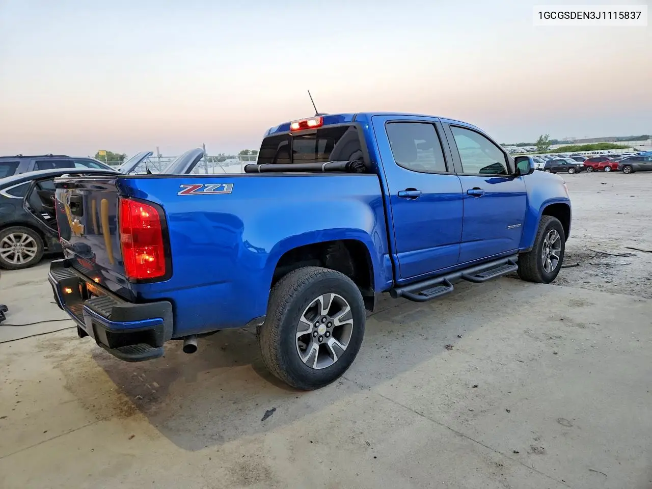 2018 Chevrolet Colorado Z71 VIN: 1GCGSDEN3J1115837 Lot: 61854976