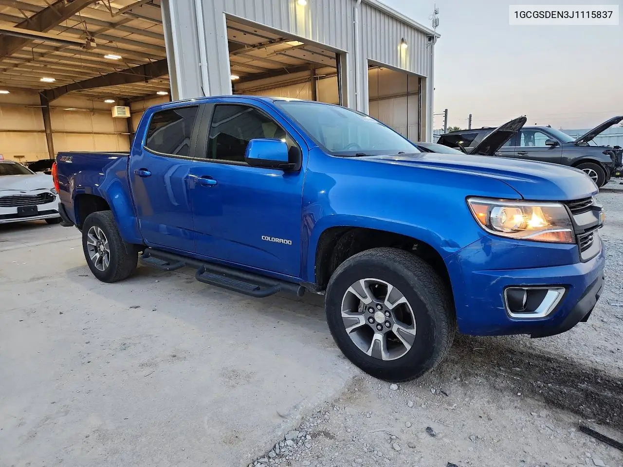 2018 Chevrolet Colorado Z71 VIN: 1GCGSDEN3J1115837 Lot: 61854976