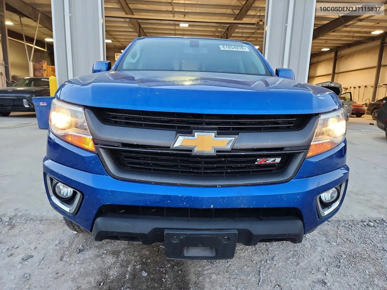 2018 Chevrolet Colorado Z71 VIN: 1GCGSDEN3J1115837 Lot: 61854976