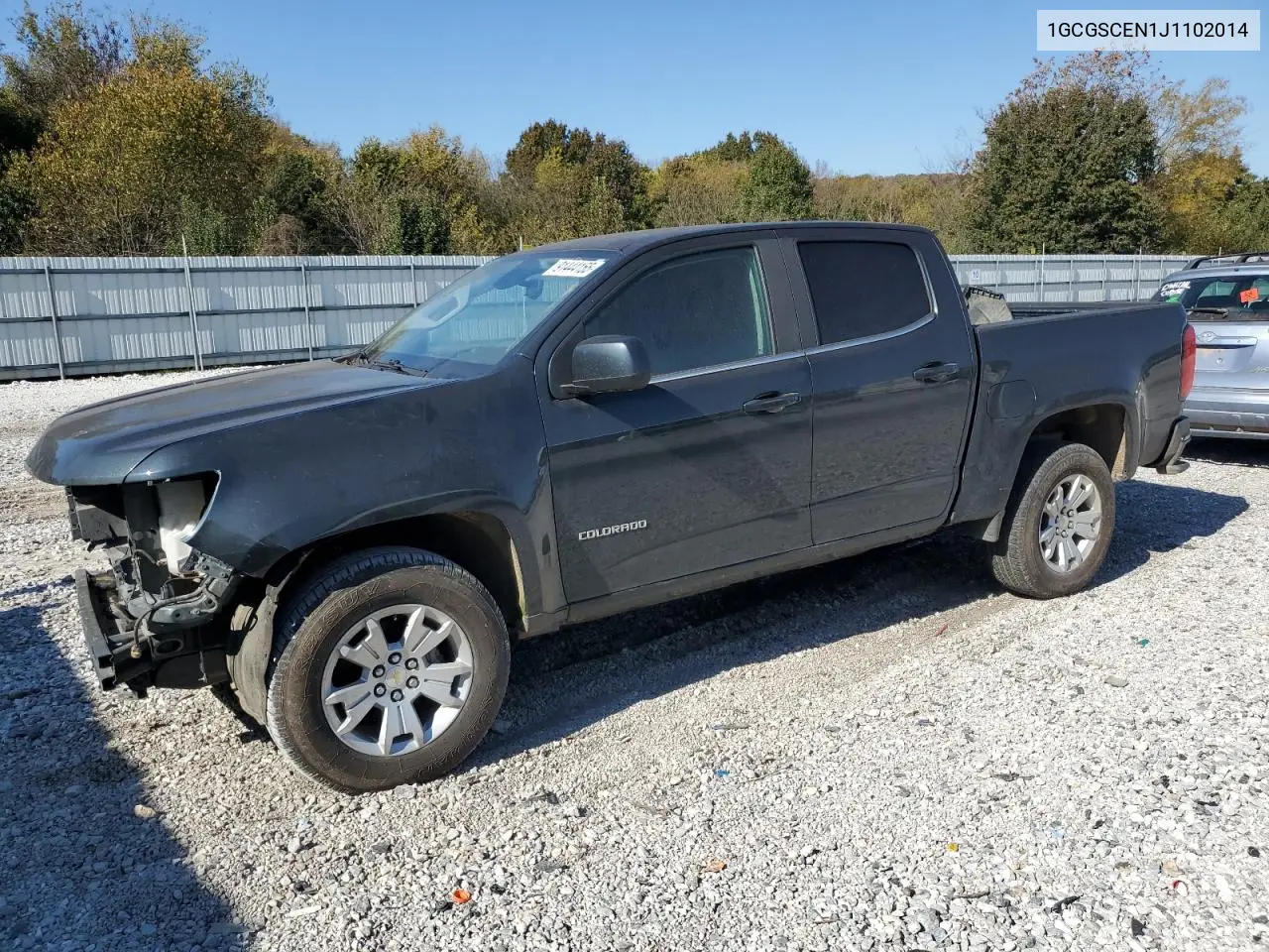 1GCGSCEN1J1102014 2018 Chevrolet Colorado Lt