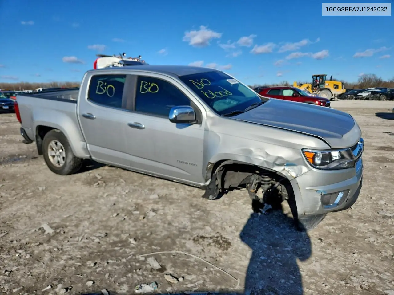 1GCGSBEA7J1243032 2018 Chevrolet Colorado