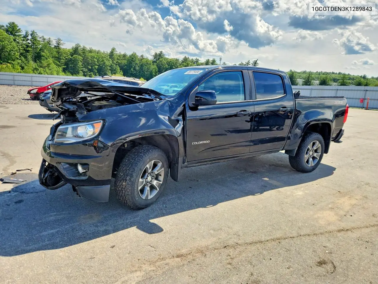 2019 Chevrolet Colorado Z71 VIN: 1GCGTDEN3K1289843 Lot: 58779496
