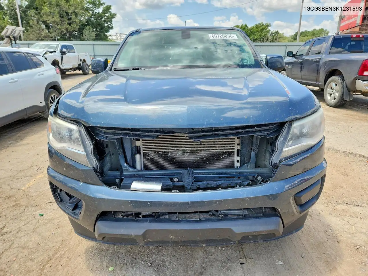 2019 Chevrolet Colorado VIN: 1GCGSBEN3K1231593 Lot: 60720036