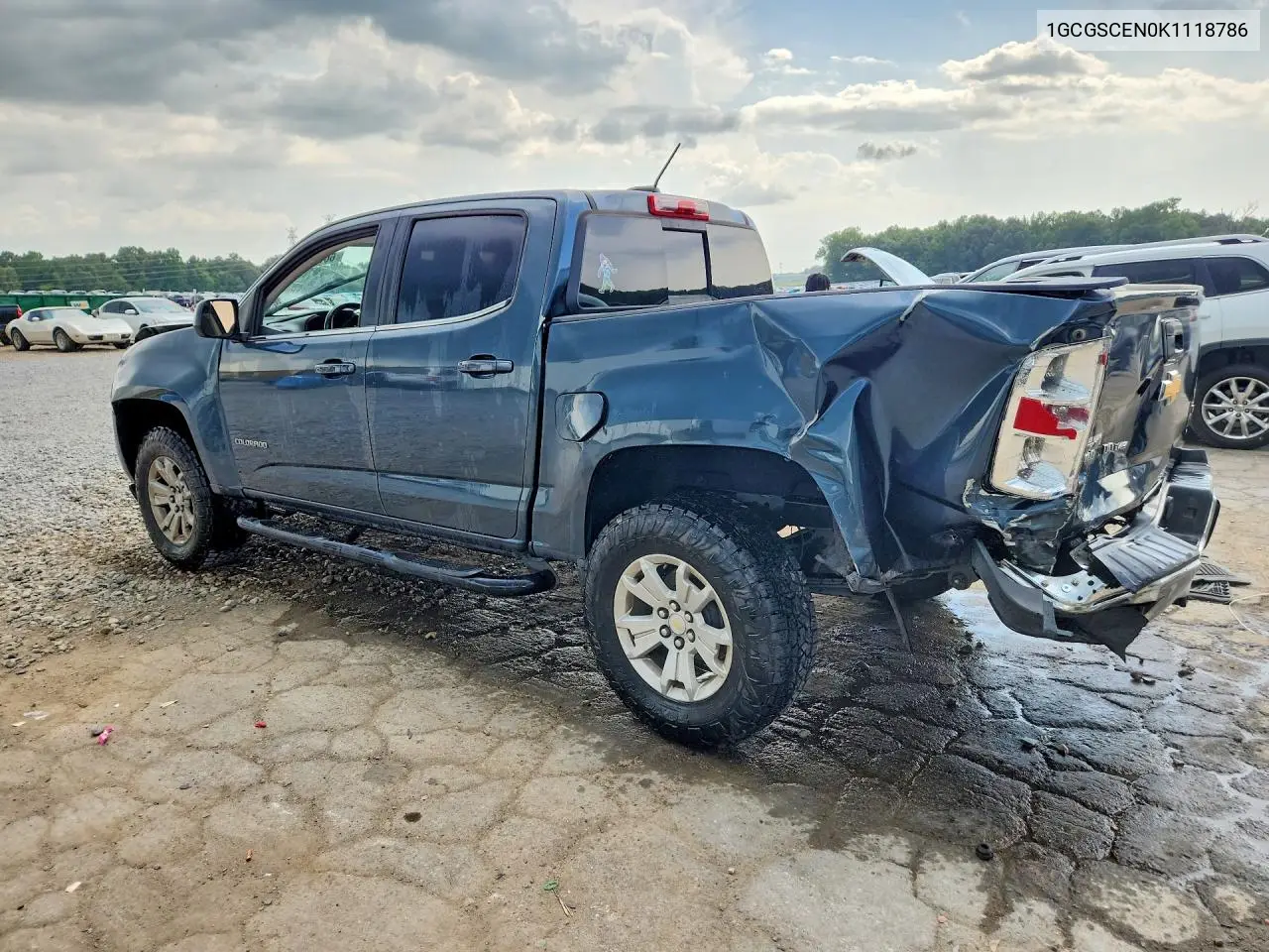 2019 Chevrolet Colorado Lt VIN: 1GCGSCEN0K1118786 Lot: 60749436