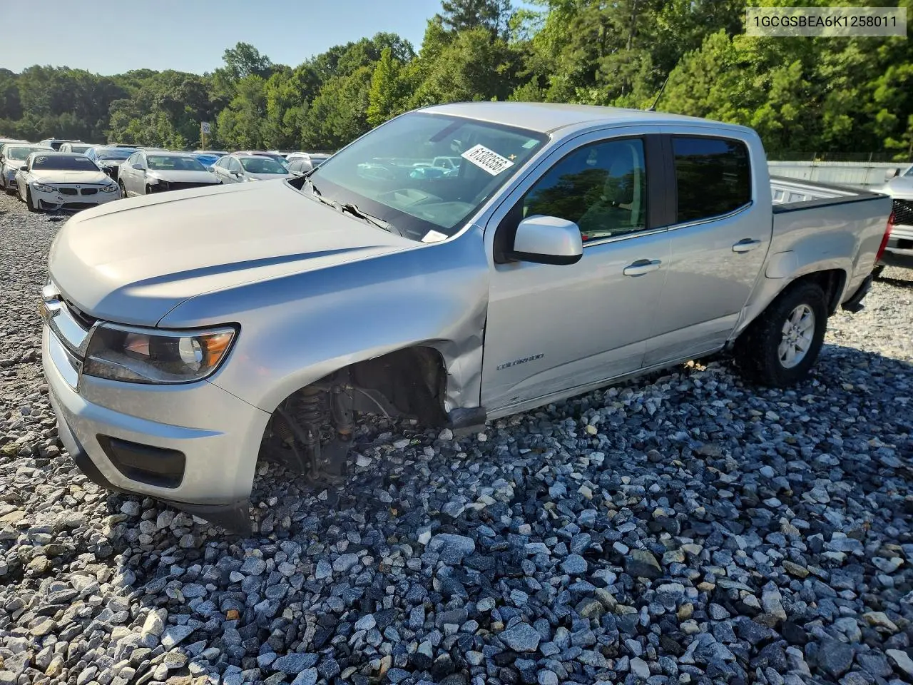 2019 Chevrolet Colorado VIN: 1GCGSBEA6K1258011 Lot: 61303556