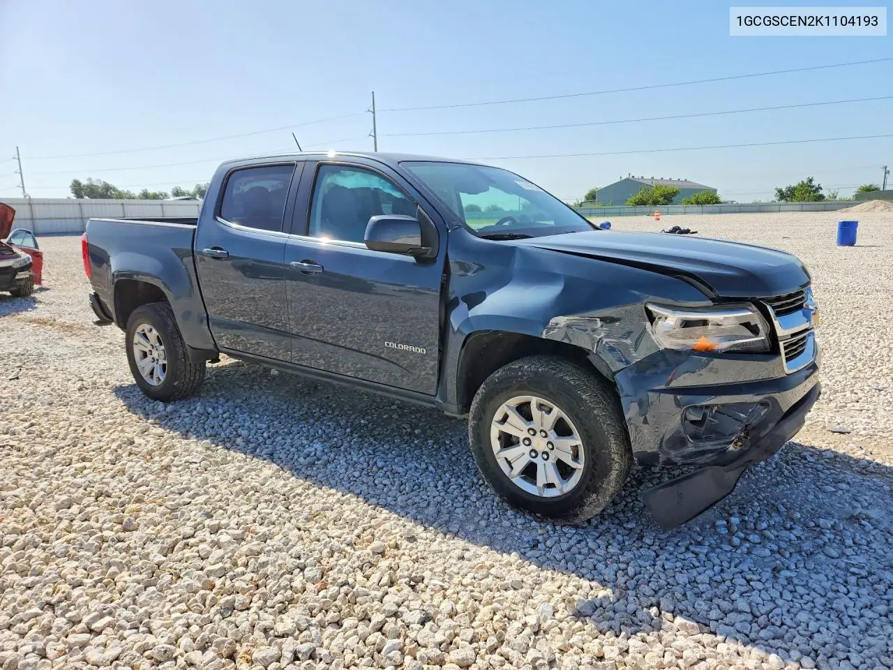 2019 Chevrolet Colorado Lt VIN: 1GCGSCEN2K1104193 Lot: 61405206