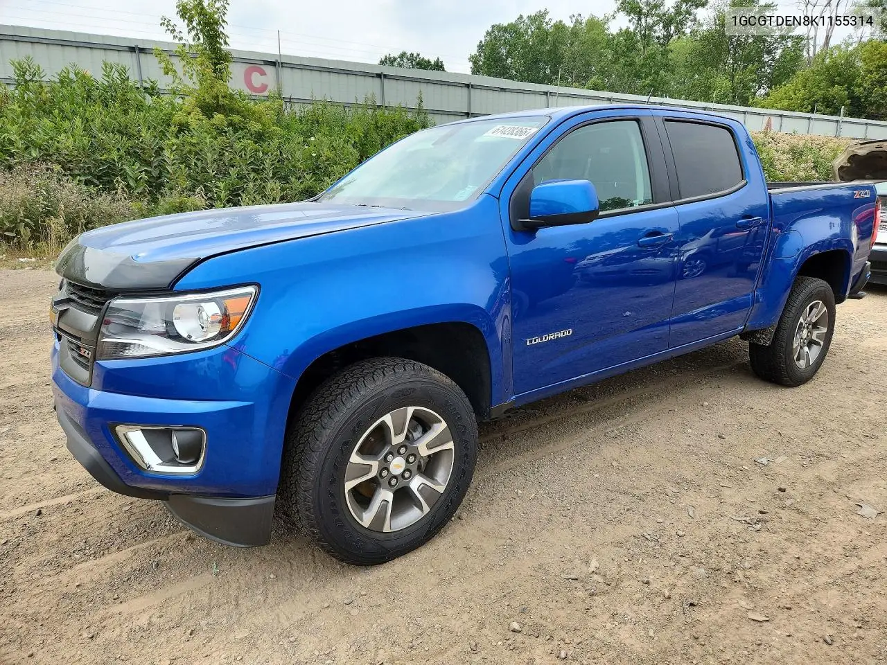 2019 Chevrolet Colorado Z71 VIN: 1GCGTDEN8K1155314 Lot: 61428366