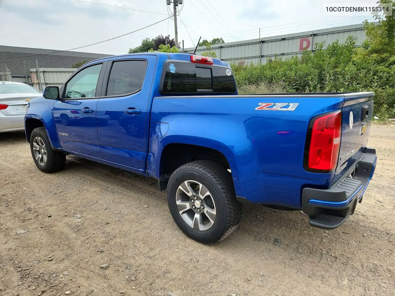 2019 Chevrolet Colorado Z71 VIN: 1GCGTDEN8K1155314 Lot: 61428366