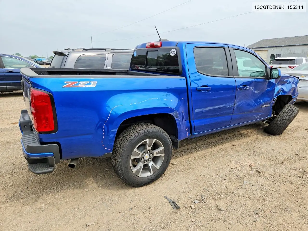 2019 Chevrolet Colorado Z71 VIN: 1GCGTDEN8K1155314 Lot: 61428366