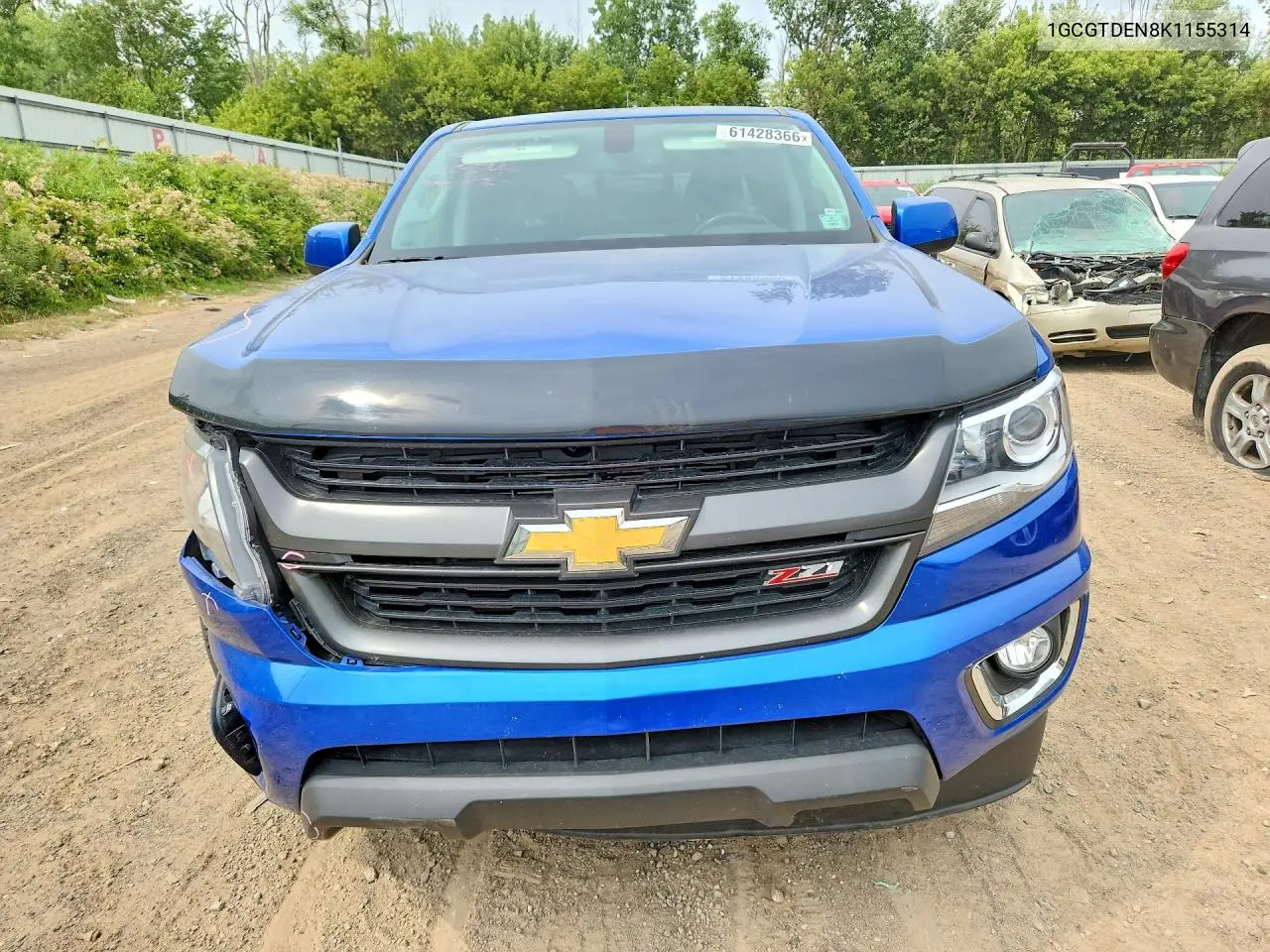 2019 Chevrolet Colorado Z71 VIN: 1GCGTDEN8K1155314 Lot: 61428366