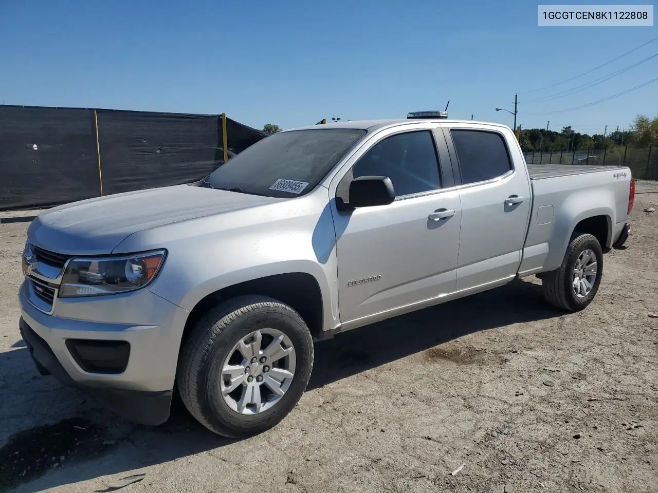 2019 Chevrolet Colorado Lt VIN: 1GCGTCEN8K1122808 Lot: 86889455