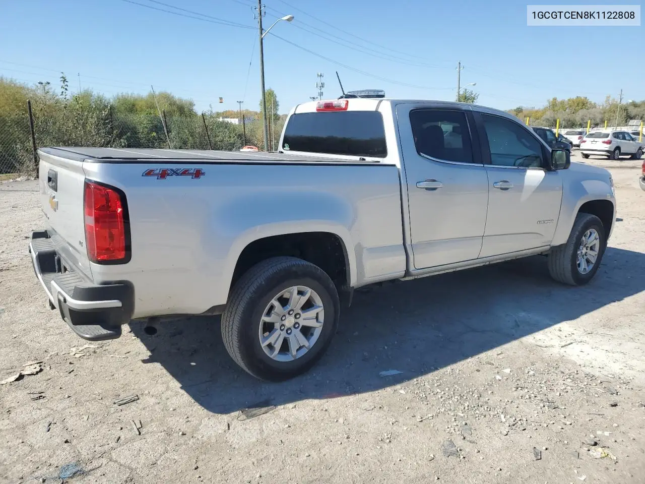 2019 Chevrolet Colorado Lt VIN: 1GCGTCEN8K1122808 Lot: 86889455