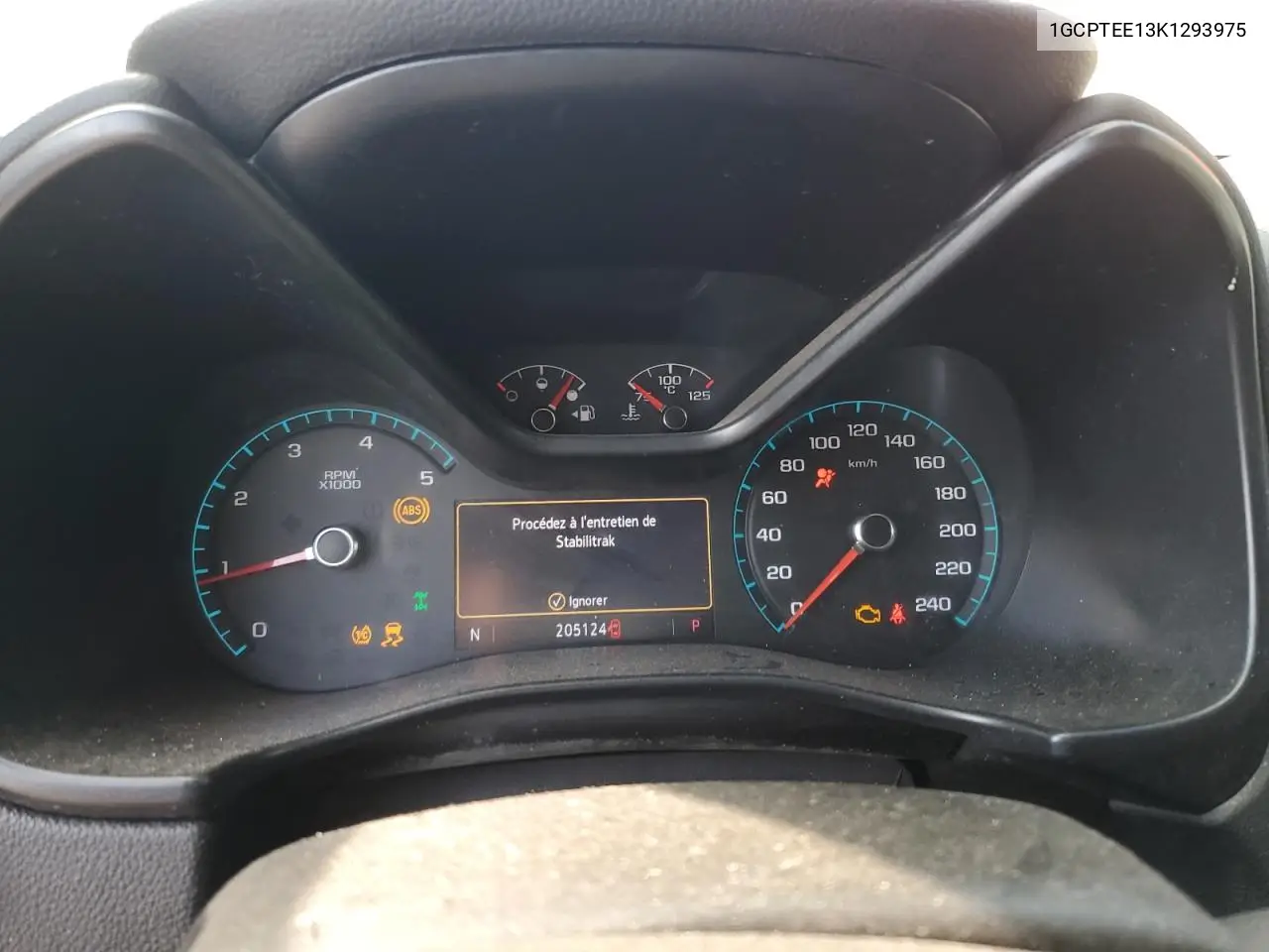1GCPTEE13K1293975 2019 Chevrolet Colorado Zr2