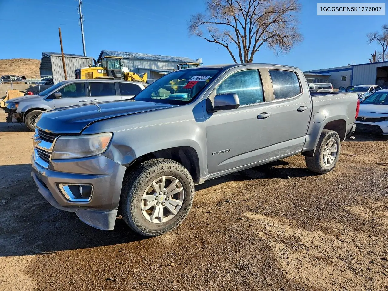 1GCGSCEN5K1276007 2019 Chevrolet Colorado Lt