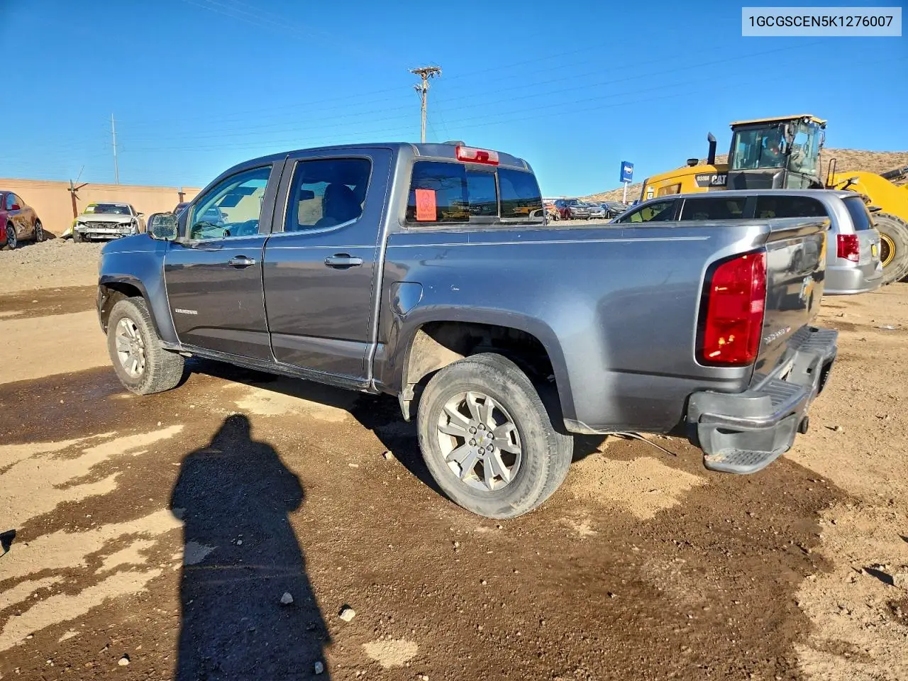 1GCGSCEN5K1276007 2019 Chevrolet Colorado Lt