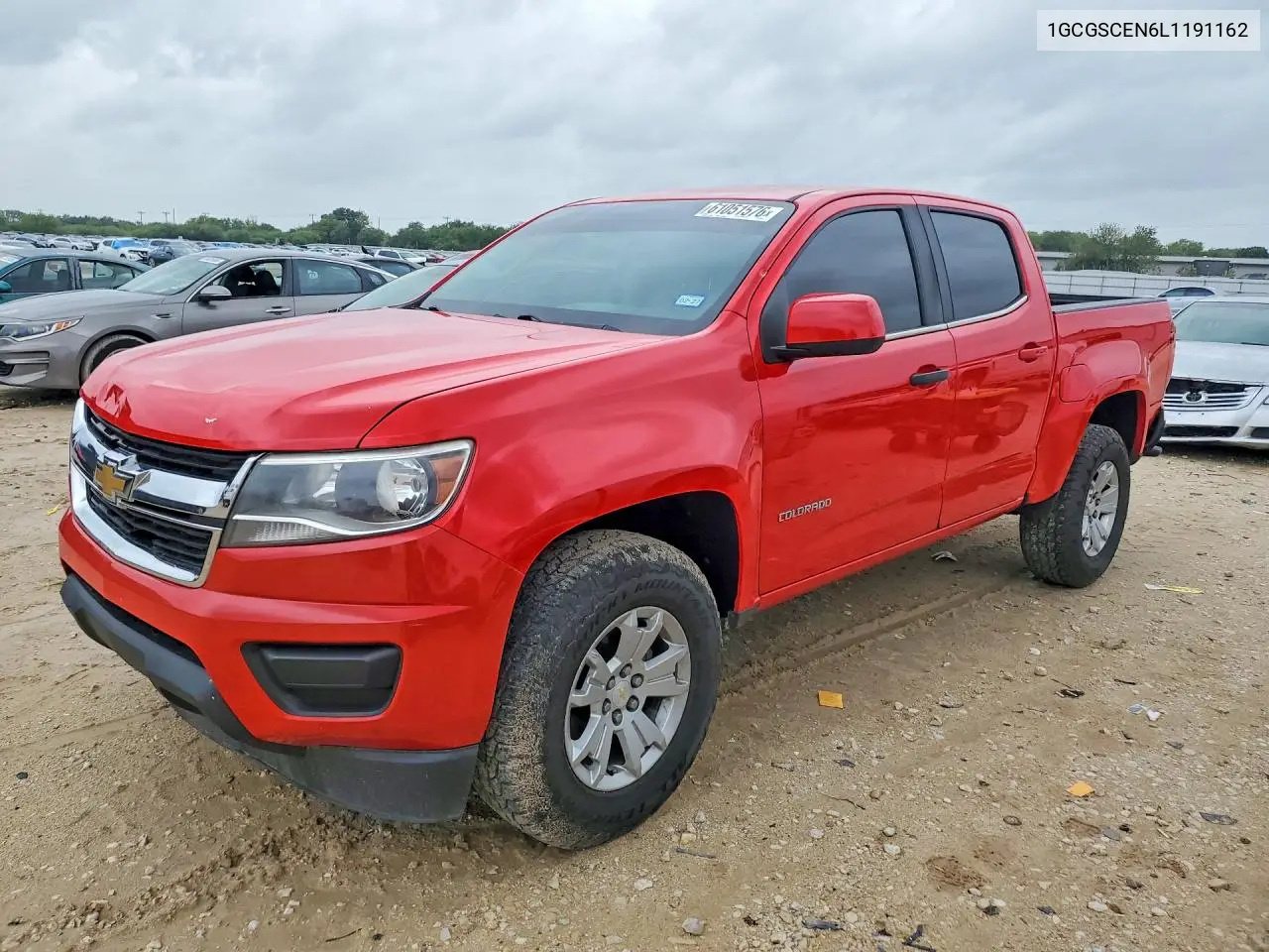 2020 Chevrolet Colorado Lt VIN: 1GCGSCEN6L1191162 Lot: 61051576
