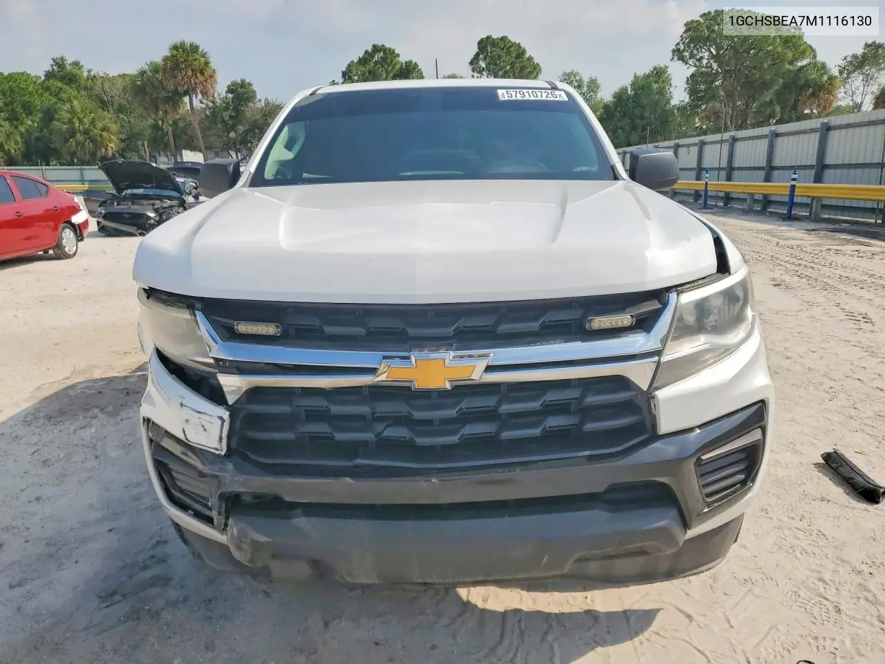 2021 Chevrolet Colorado VIN: 1GCHSBEA7M1116130 Lot: 57910726