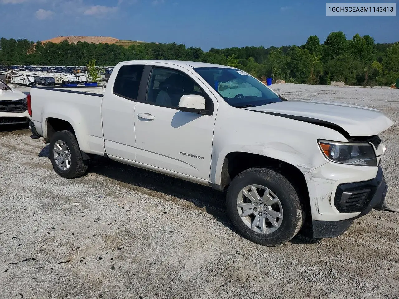 2021 Chevrolet Colorado Lt VIN: 1GCHSCEA3M1143413 Lot: 59807306