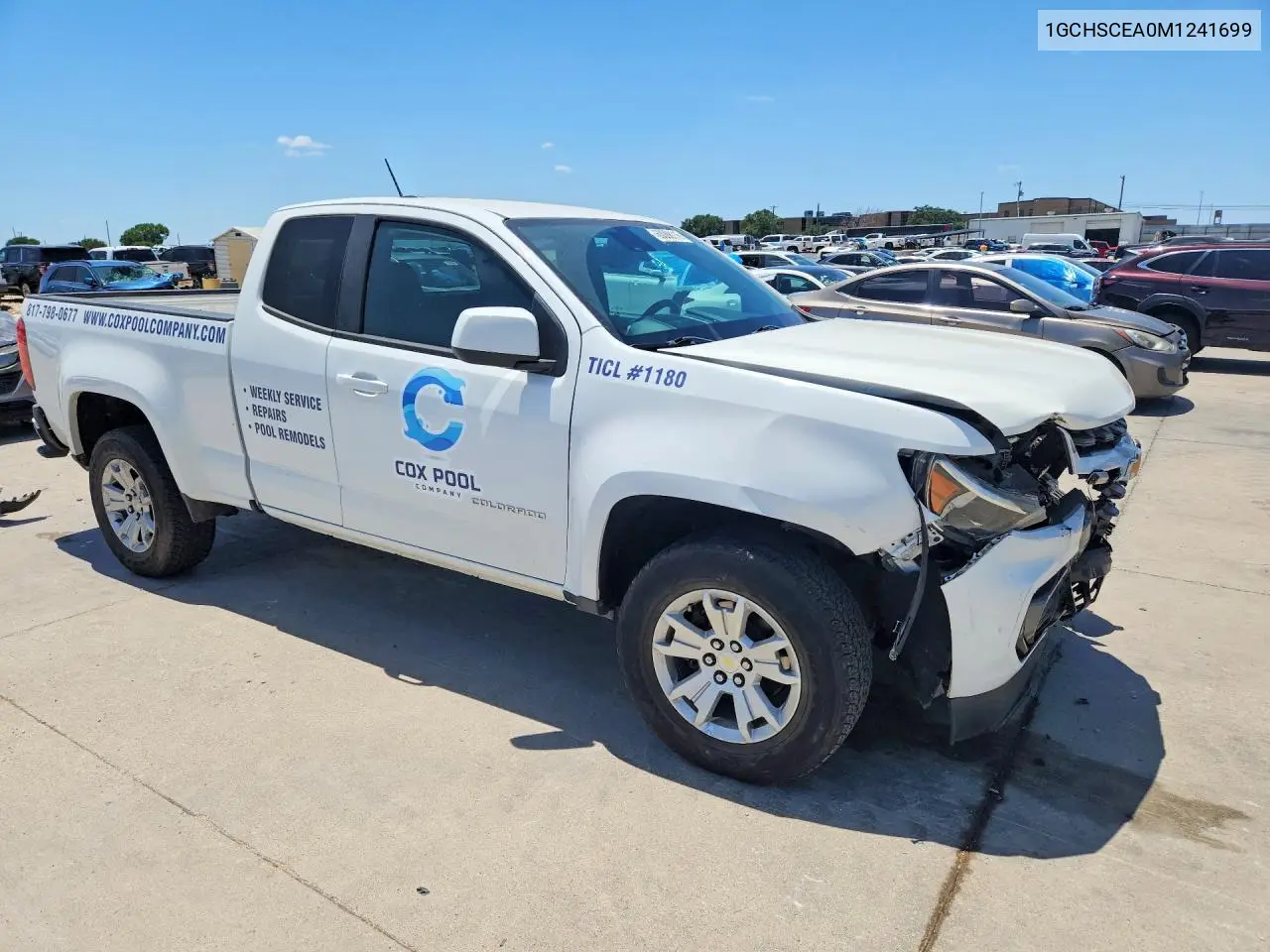 2021 Chevrolet Colorado Lt VIN: 1GCHSCEA0M1241699 Lot: 60066116