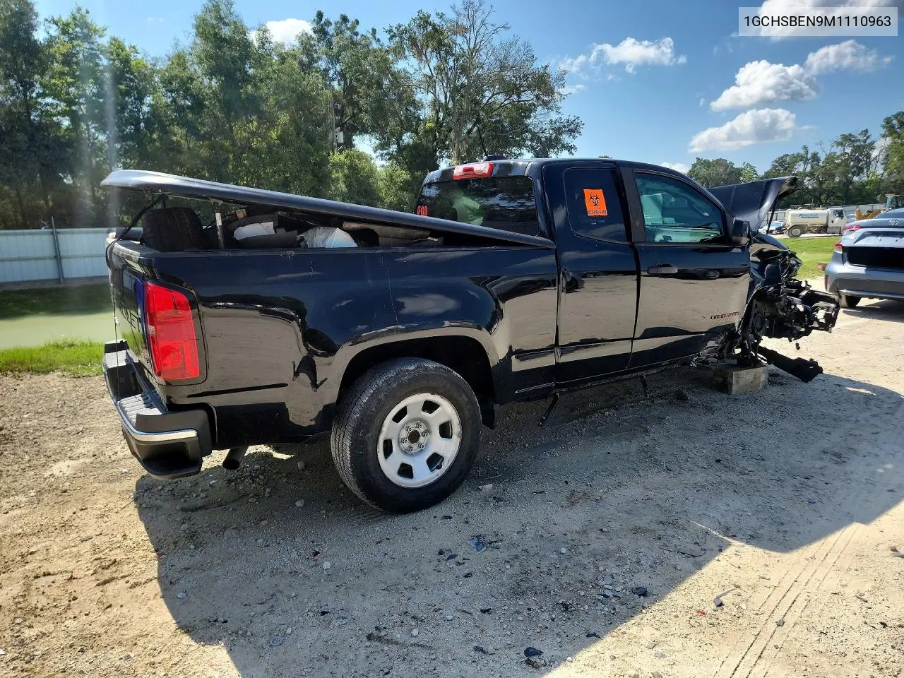 2021 Chevrolet Colorado VIN: 1GCHSBEN9M1110963 Lot: 60066836