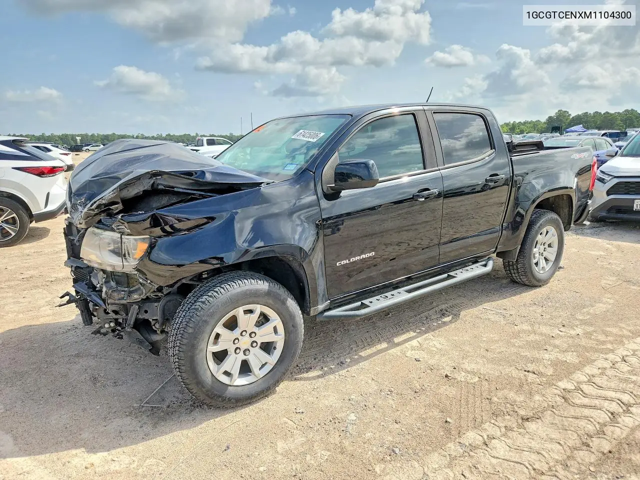 2021 Chevrolet Colorado Lt VIN: 1GCGTCENXM1104300 Lot: 61425006