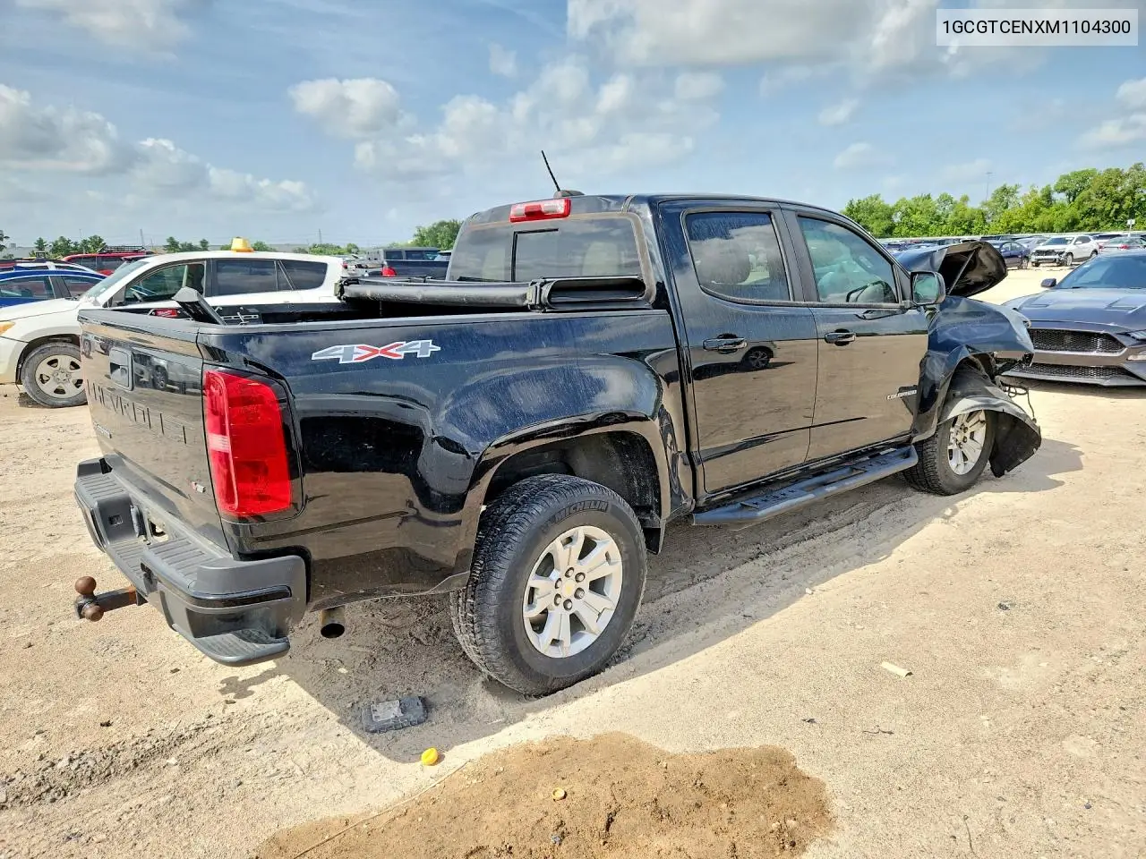 2021 Chevrolet Colorado Lt VIN: 1GCGTCENXM1104300 Lot: 61425006