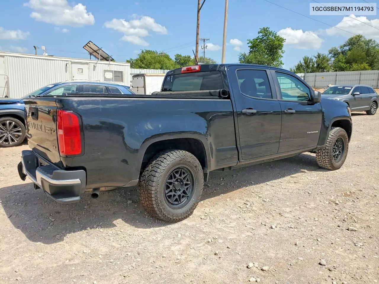 2021 Chevrolet Colorado VIN: 1GCGSBEN7M1194793 Lot: 61751016