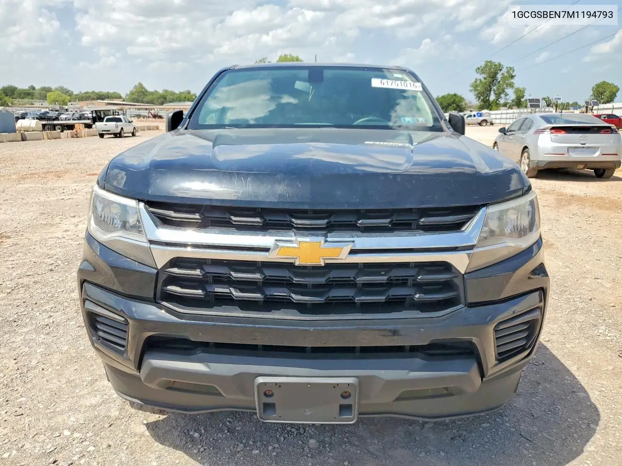 2021 Chevrolet Colorado VIN: 1GCGSBEN7M1194793 Lot: 61751016