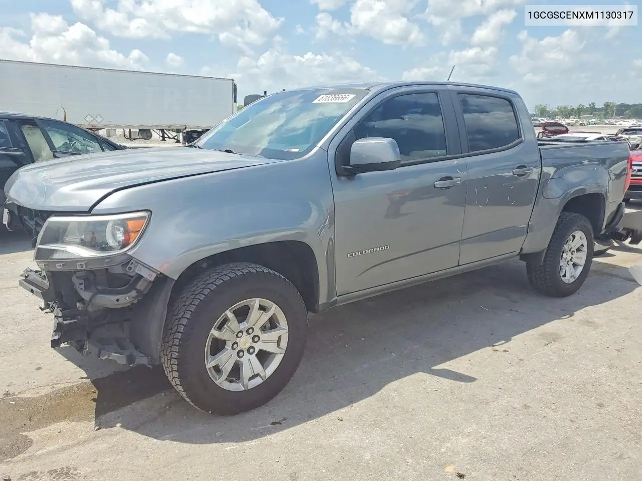 2021 Chevrolet Colorado Lt VIN: 1GCGSCENXM1130317 Lot: 61836666