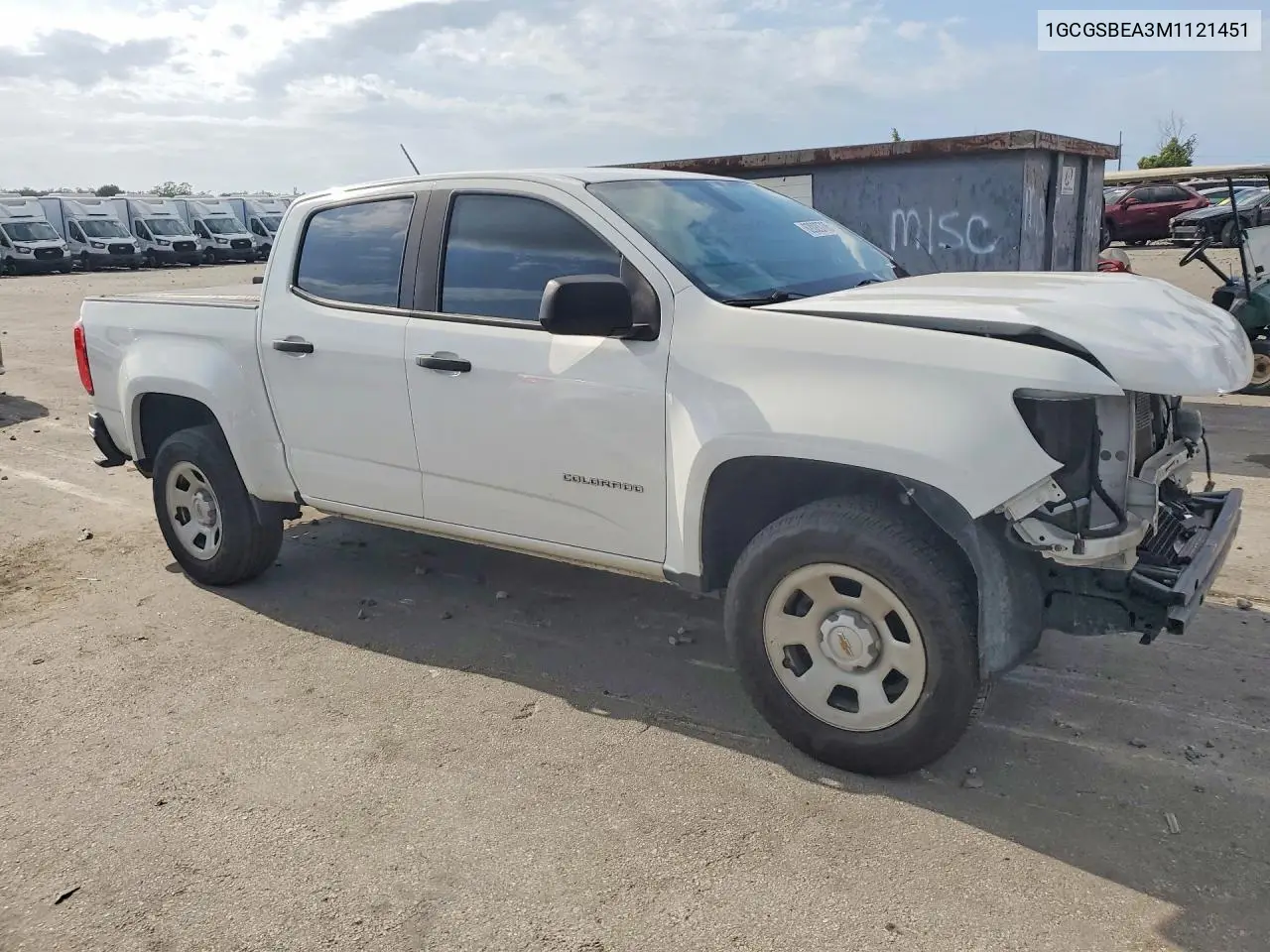 2021 Chevrolet Colorado VIN: 1GCGSBEA3M1121451 Lot: 62028706