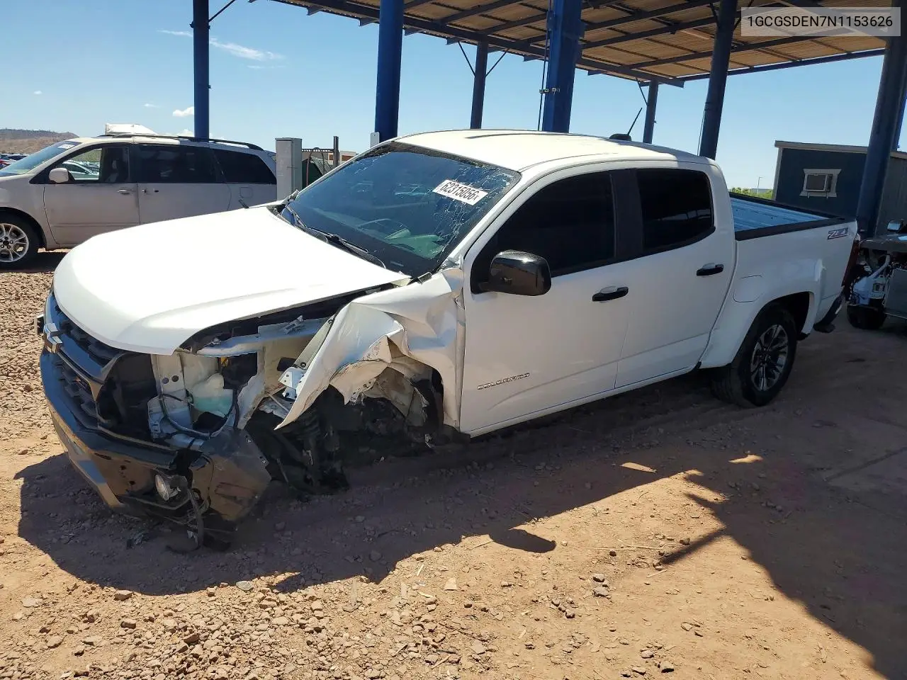 2022 Chevrolet Colorado Z71 VIN: 1GCGSDEN7N1153626 Lot: 62315056