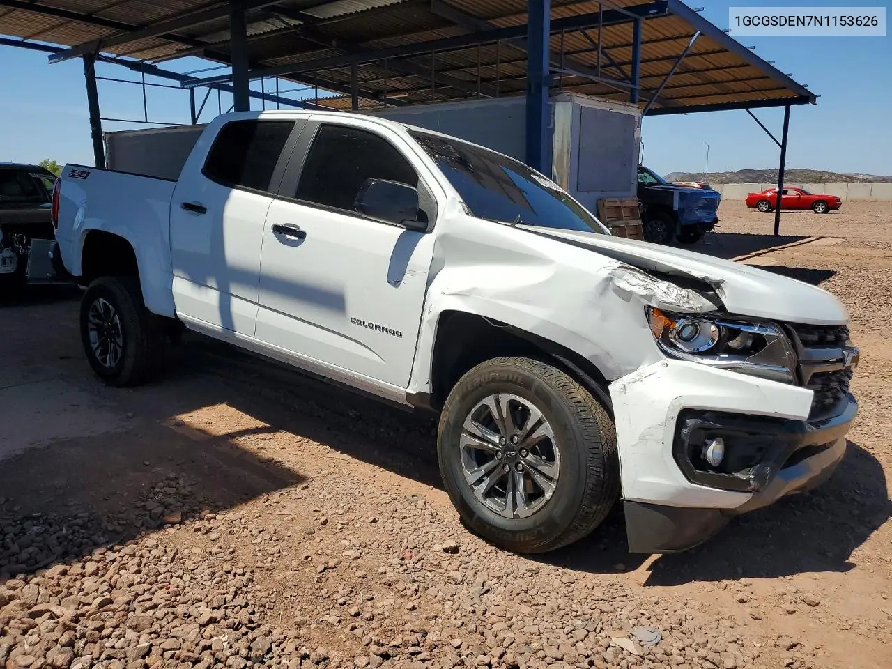 2022 Chevrolet Colorado Z71 VIN: 1GCGSDEN7N1153626 Lot: 62315056