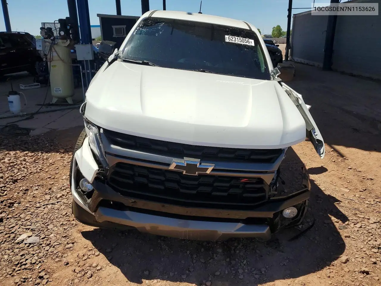 2022 Chevrolet Colorado Z71 VIN: 1GCGSDEN7N1153626 Lot: 62315056