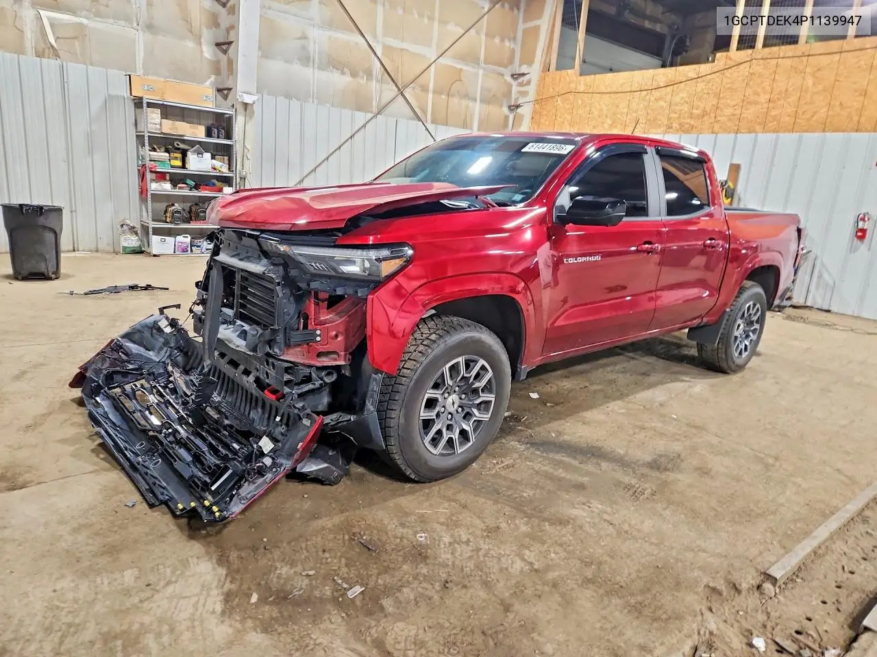 2023 Chevrolet Colorado Z71 VIN: 1GCPTDEK4P1139947 Lot: 61441896