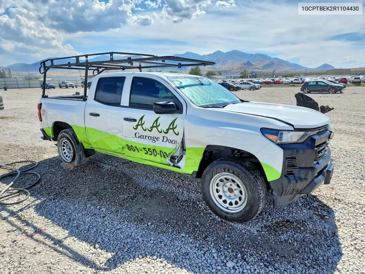 2024 Chevrolet Colorado VIN: 1GCPTBEK2R1104430 Lot: 61620556