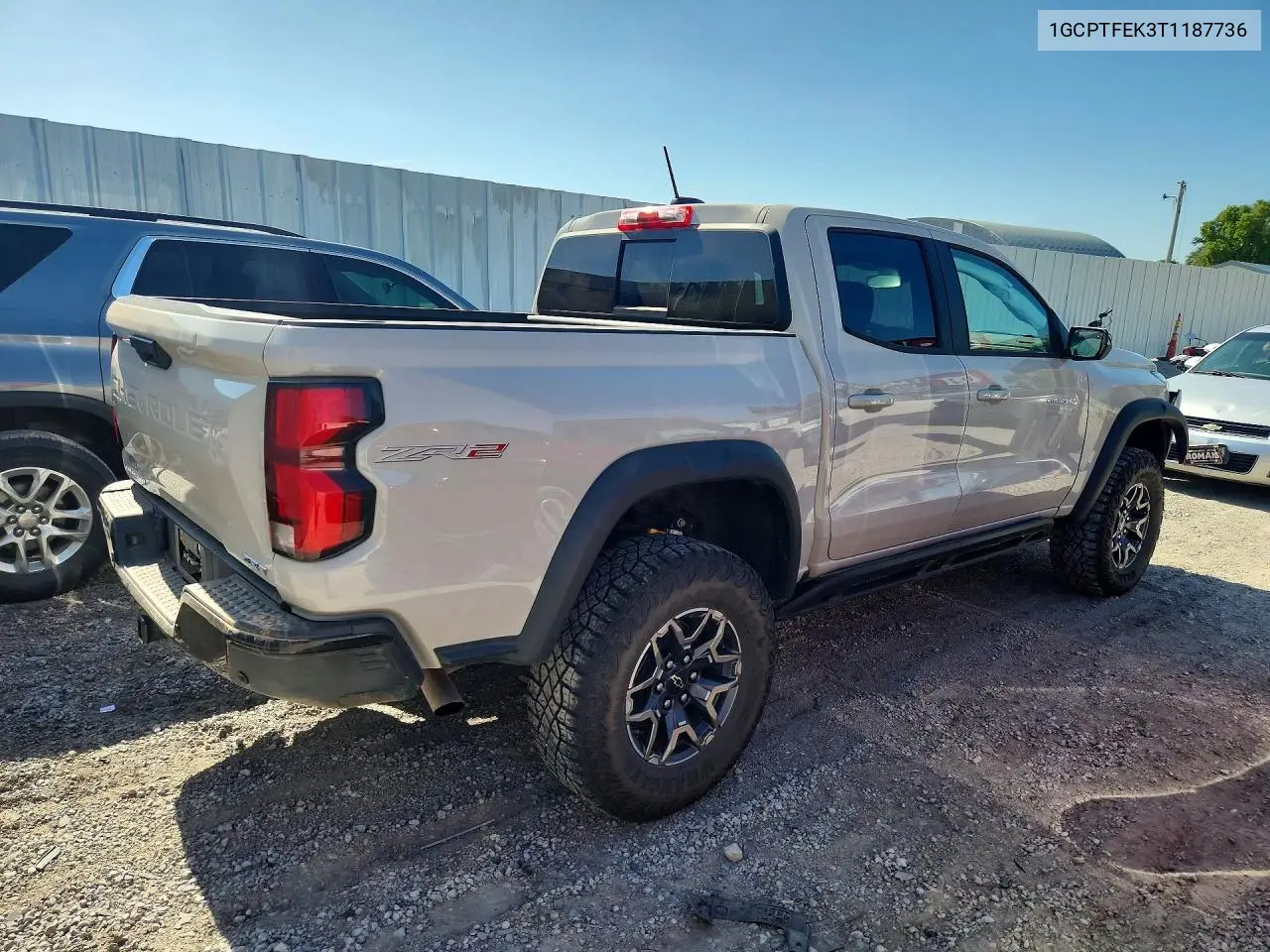 2026 Chevrolet Colorado Zr2 VIN: 1GCPTFEK3T1187736 Lot: 61606356