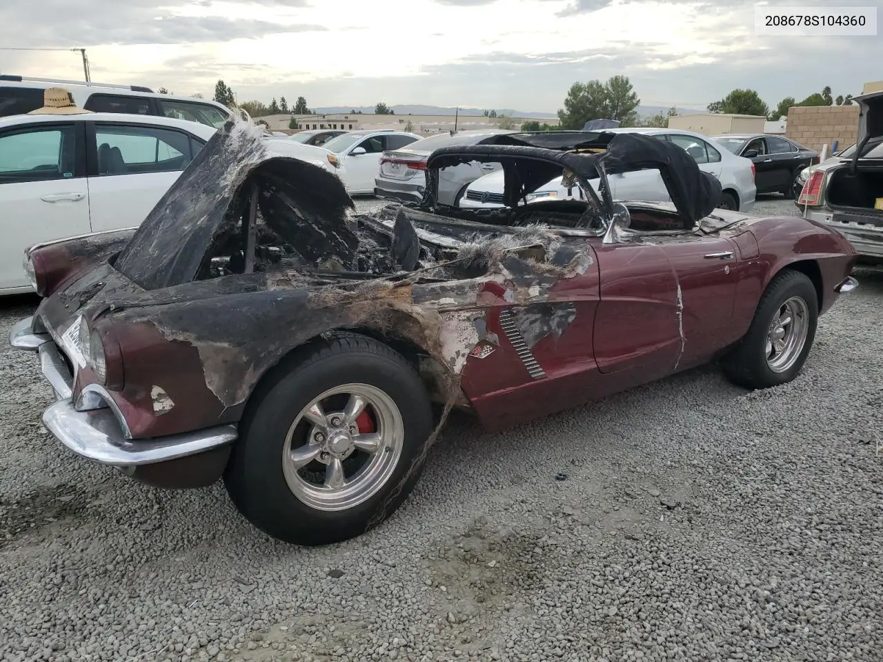 1962 Chevrolet Corvette VIN: 208678S104360 Lot: 92509285