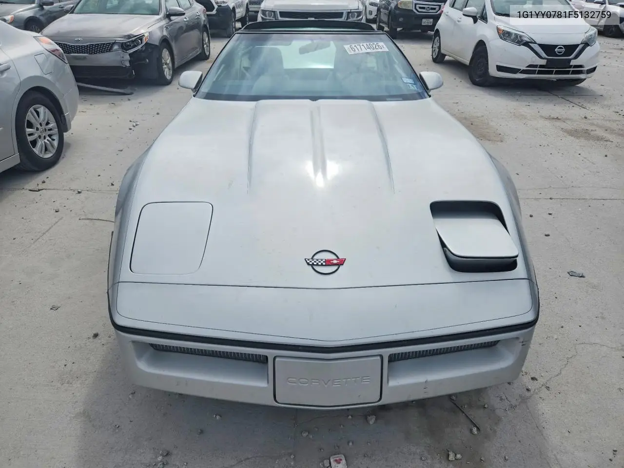 1985 Chevrolet Corvette VIN: 1G1YY0781F5132759 Lot: 61714026