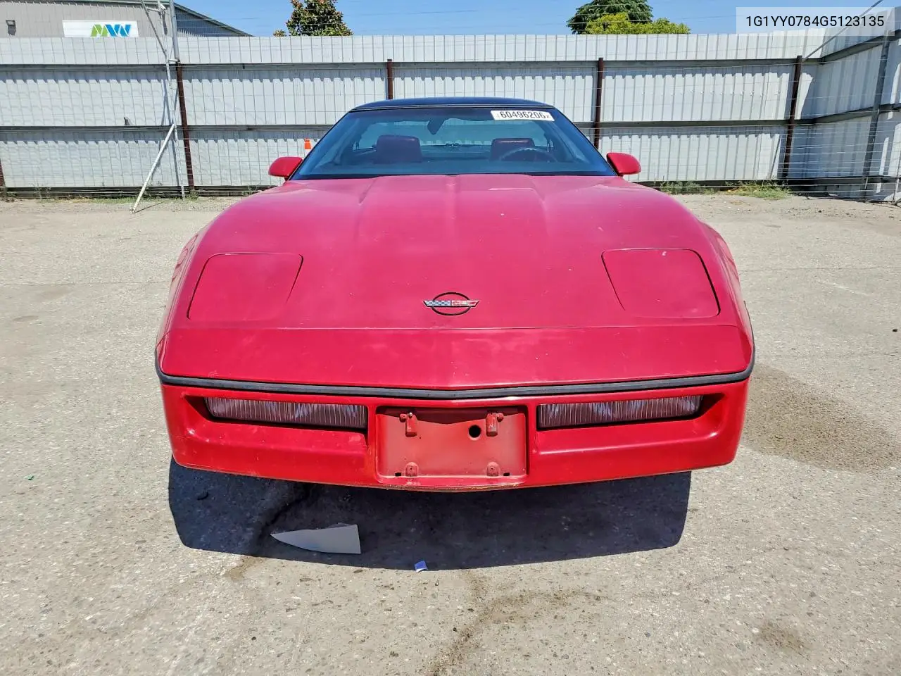1986 Chevrolet Corvette VIN: 1G1YY0784G5123135 Lot: 60496206