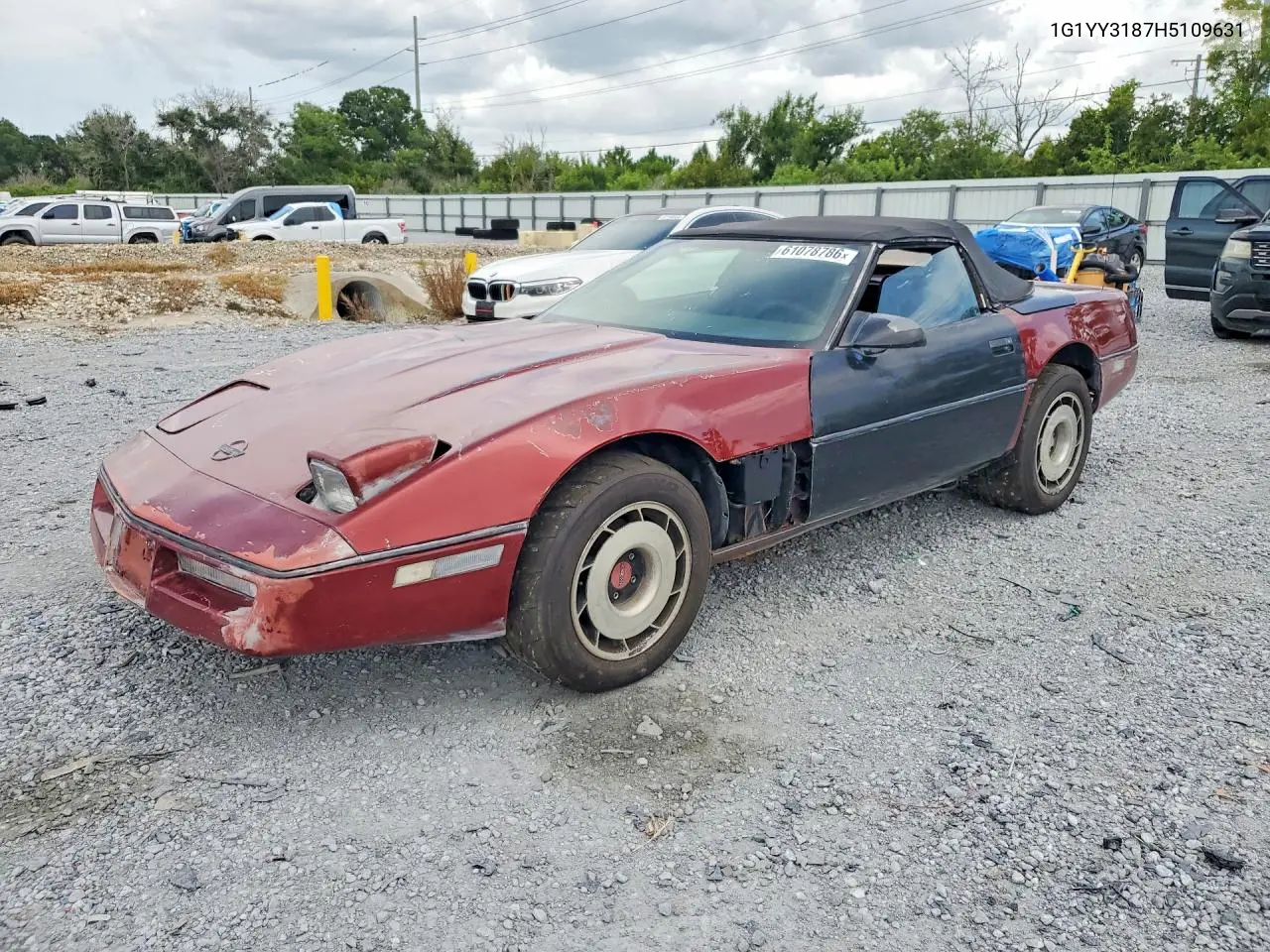 1987 Chevrolet Corvette VIN: 1G1YY3187H5109631 Lot: 61078786