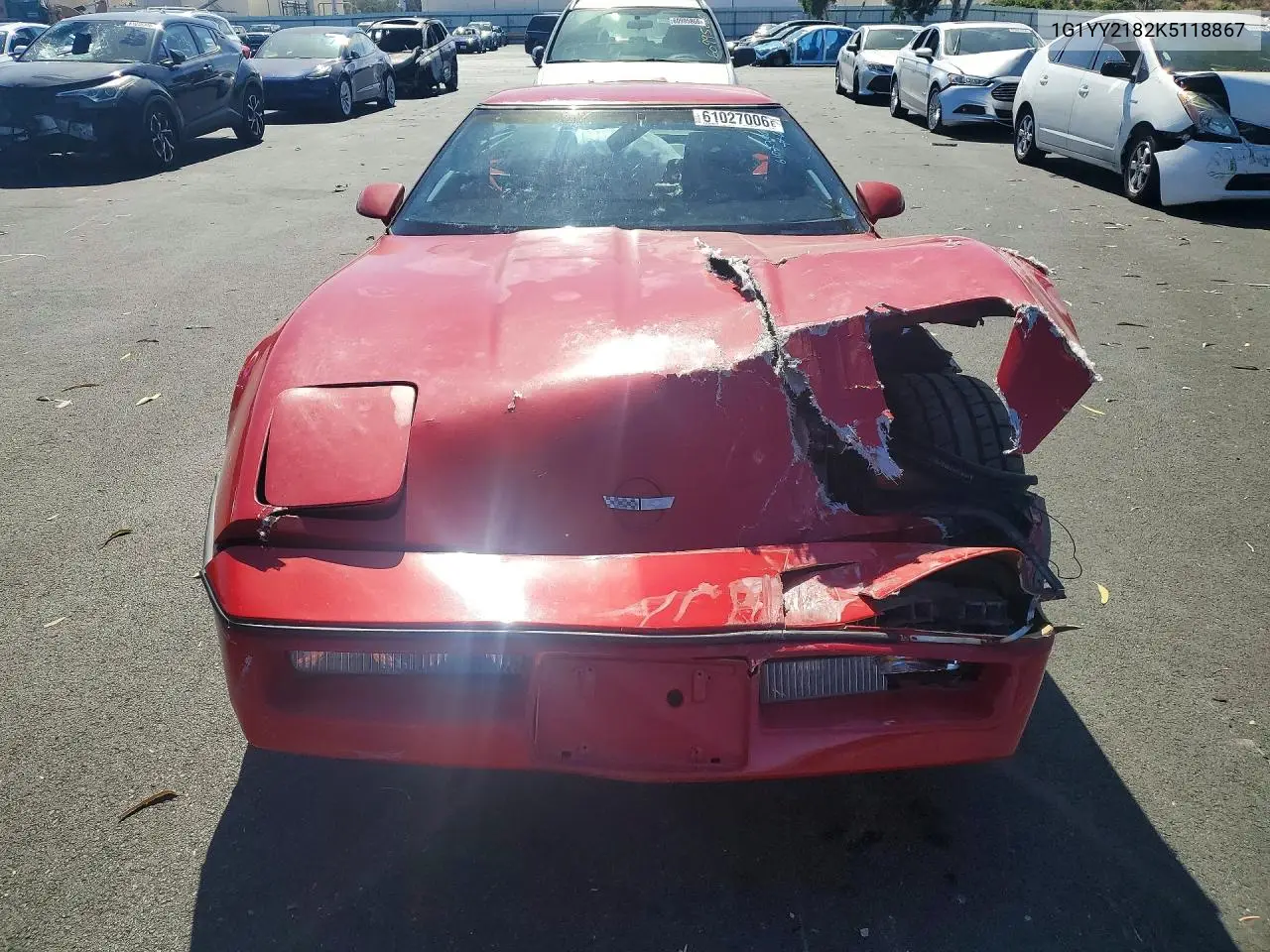 1989 Chevrolet Corvette VIN: 1G1YY2182K5118867 Lot: 61027006