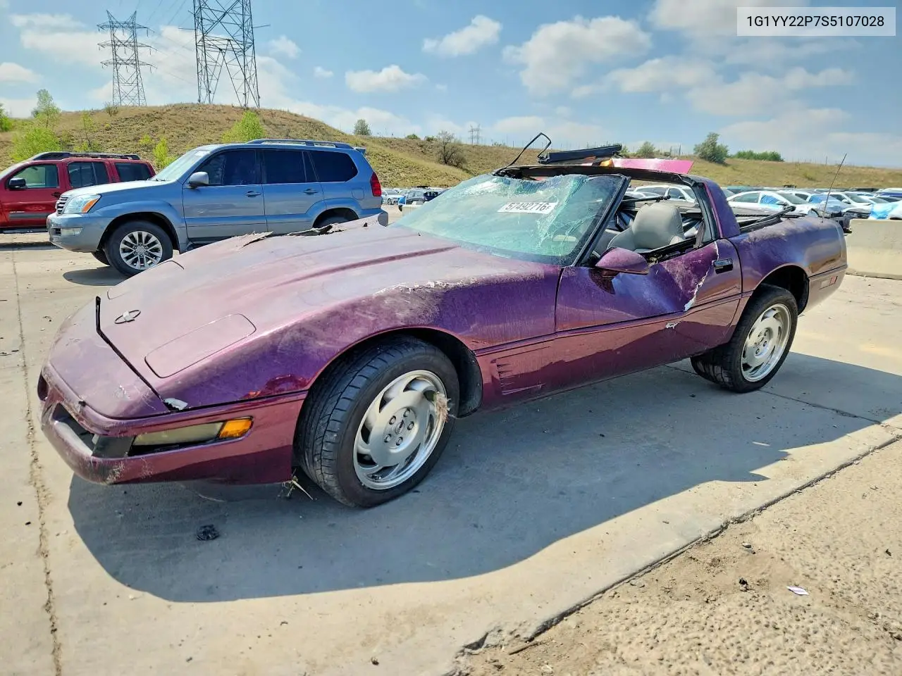 1995 Chevrolet Corvette VIN: 1G1YY22P7S5107028 Lot: 57492716