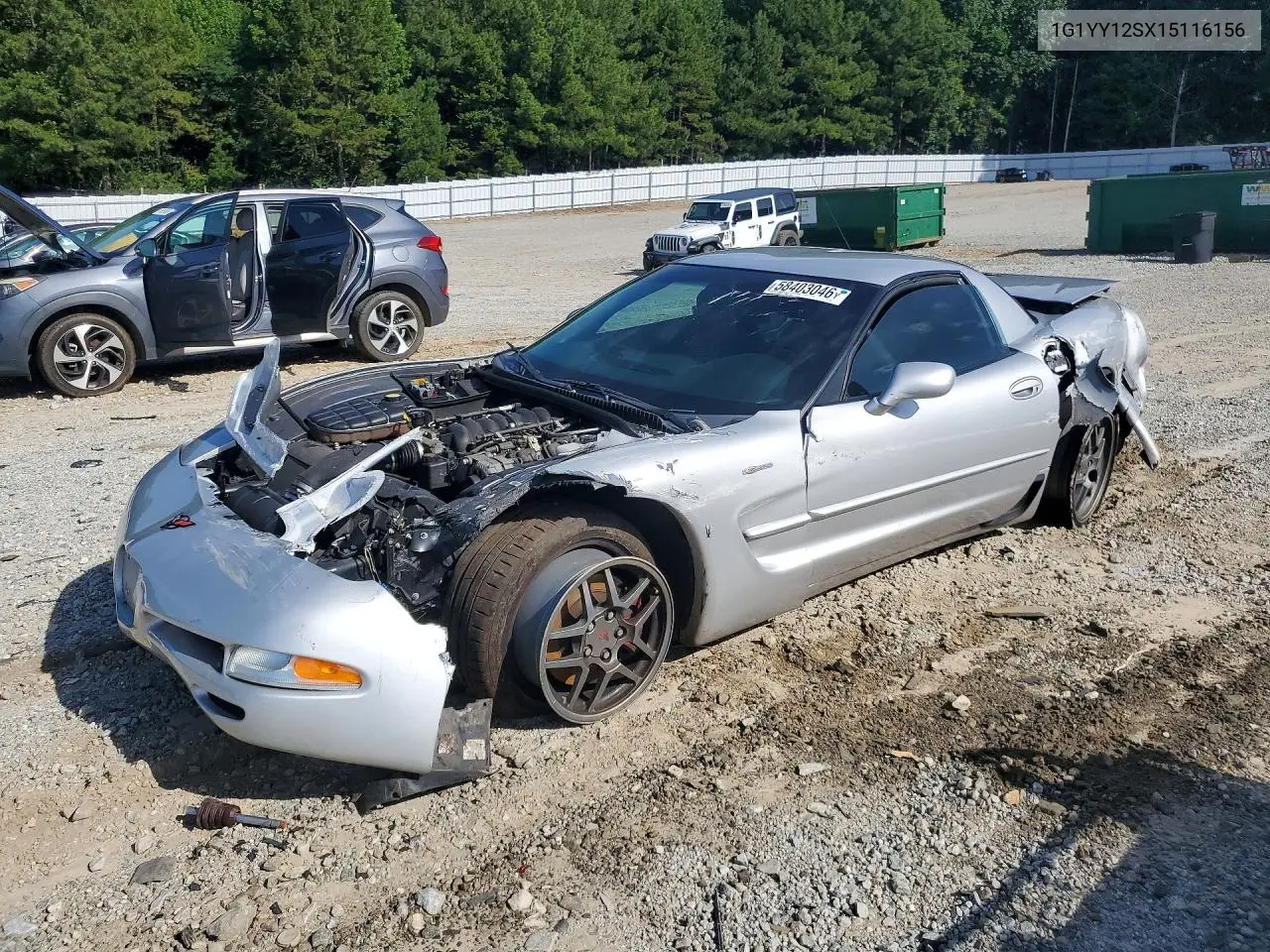 2001 Chevrolet Corvette VIN: 1G1YY12SX15116156 Lot: 58403046